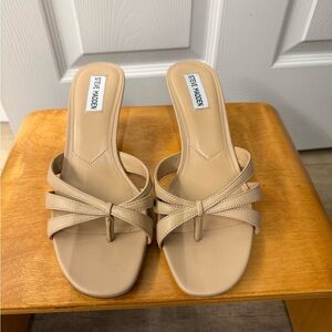 Steve Madden Beige Strappy Heels